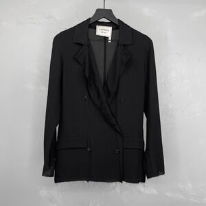 Lanvin Summer 2013 Lightweight Double Breasted Blazer Women's FR 38, US 6